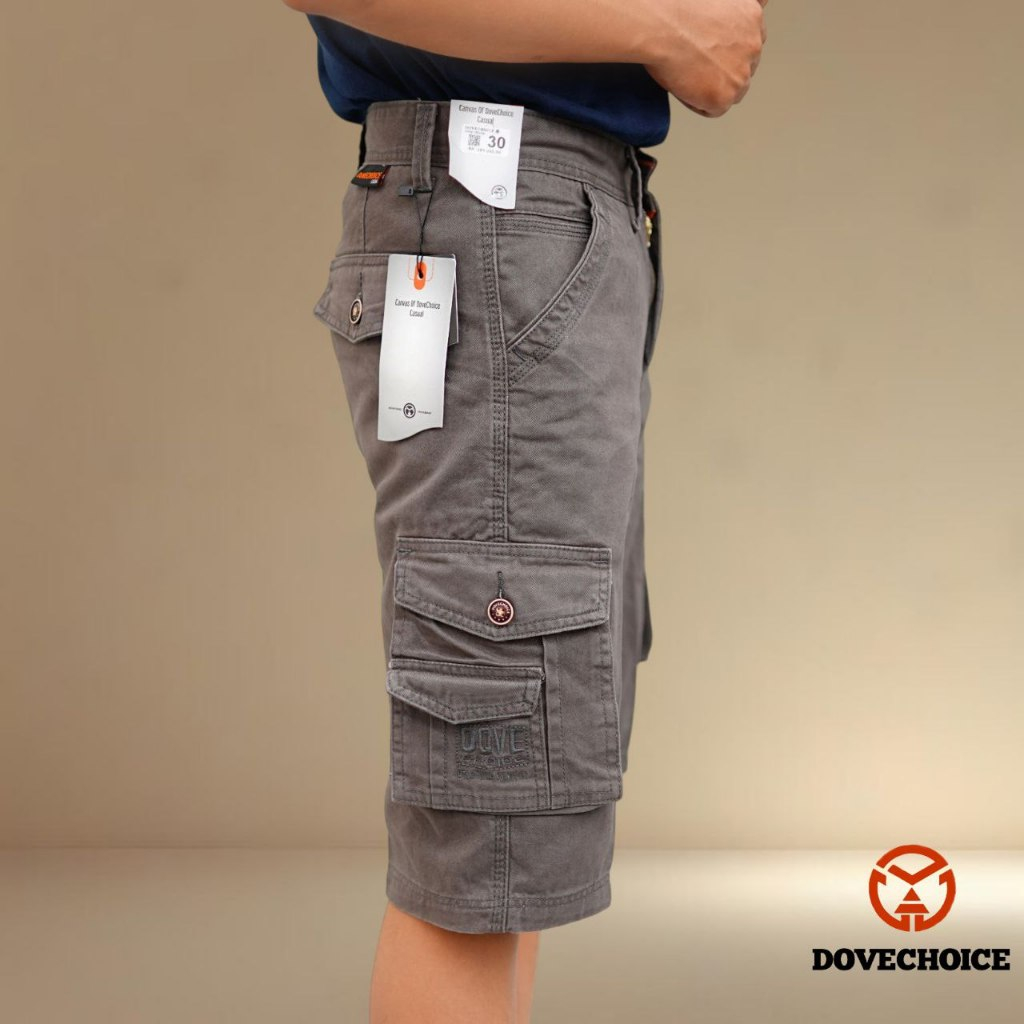 Celana Cargo Pendek Pria Original Dovechoice Cardinal _ DOVE_MALL