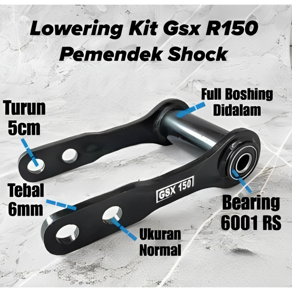 Lowering kit GSX R150 pemendek shock belakang GSX