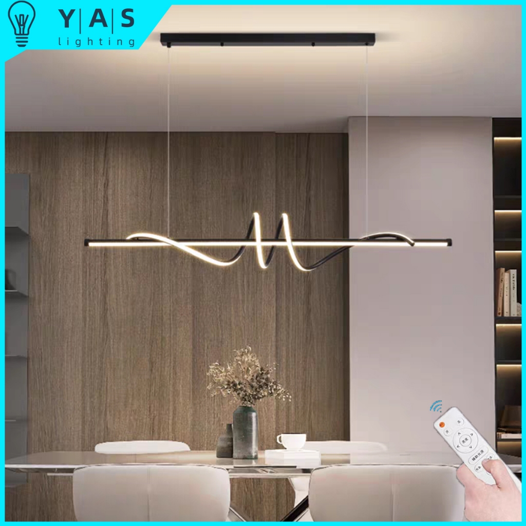 Lampu Gantung Nordic Minimalis Lampu Gantung Ruang Makan LED Lampu Gantung Ruang Tamu 3 Warna