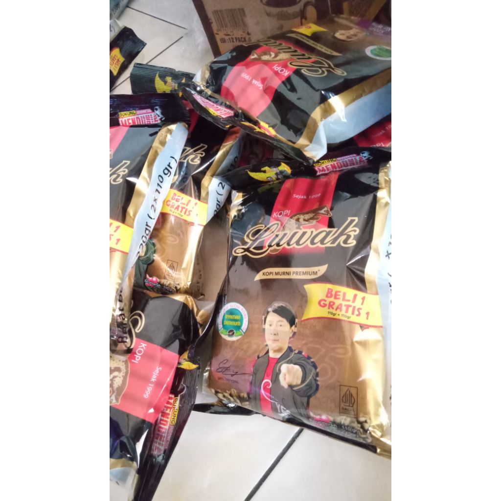 

Kopi Luwak 1gratis 1( 2x110gr )