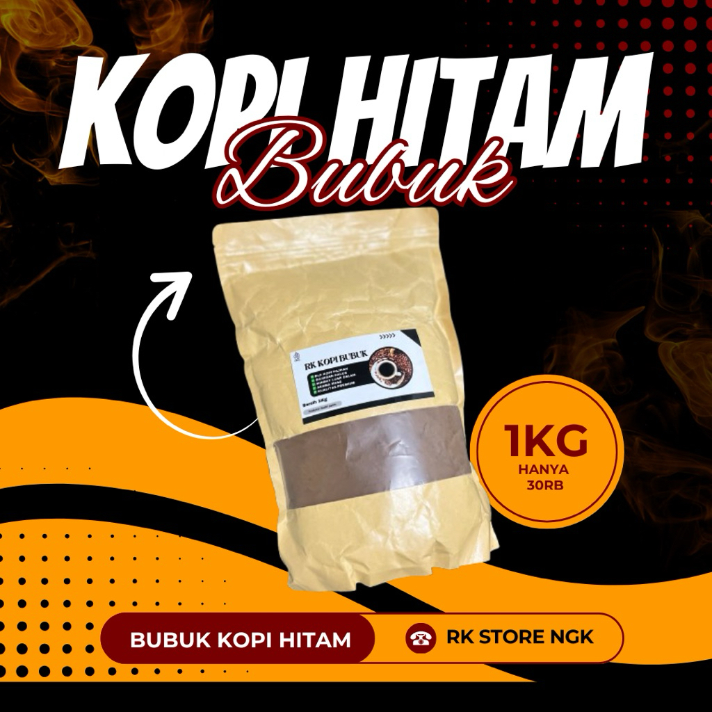 

Kopi Hitam Bubuk Isi 1Kg Nikmat