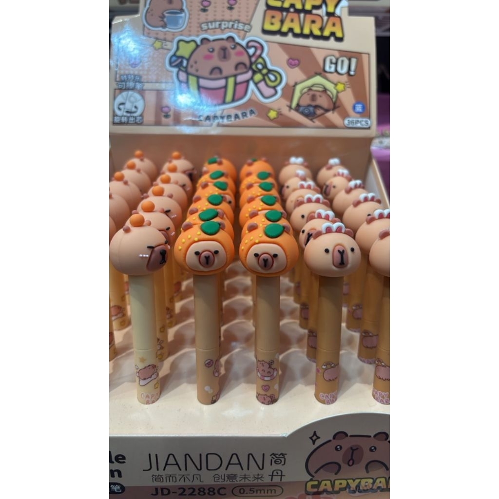 

1 BOX PEN PUTAR CAPY BARA ORI JIANDAN ISI 36