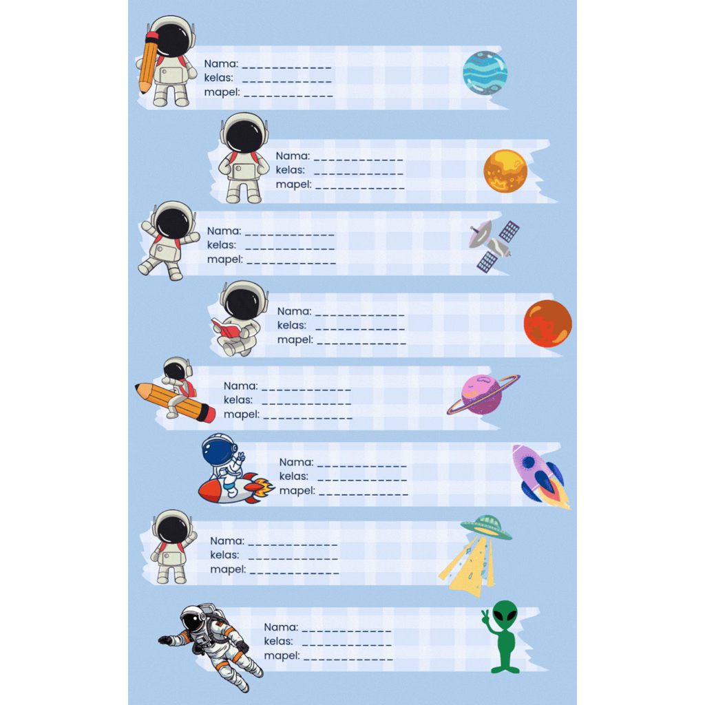 

Stiker Nama Buku Custom