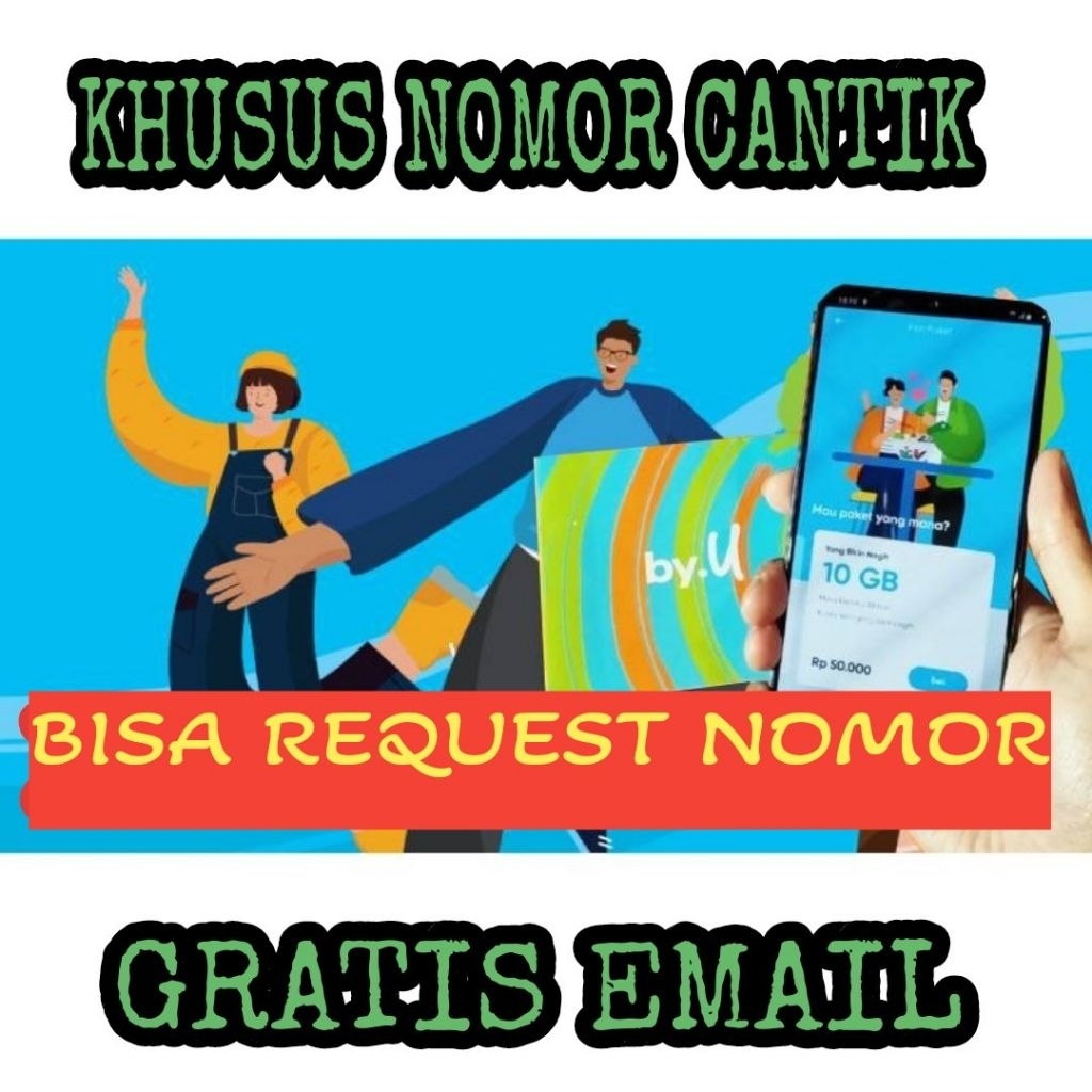 [ BISA COD ] Kartu perdana byu nomor cantik