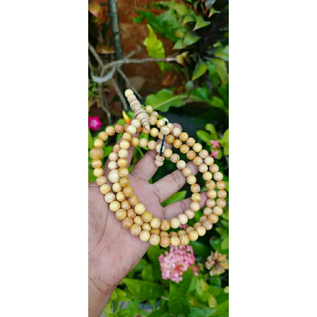 TASBIH KAYU CENDANA KUPANG ASLI WANGI