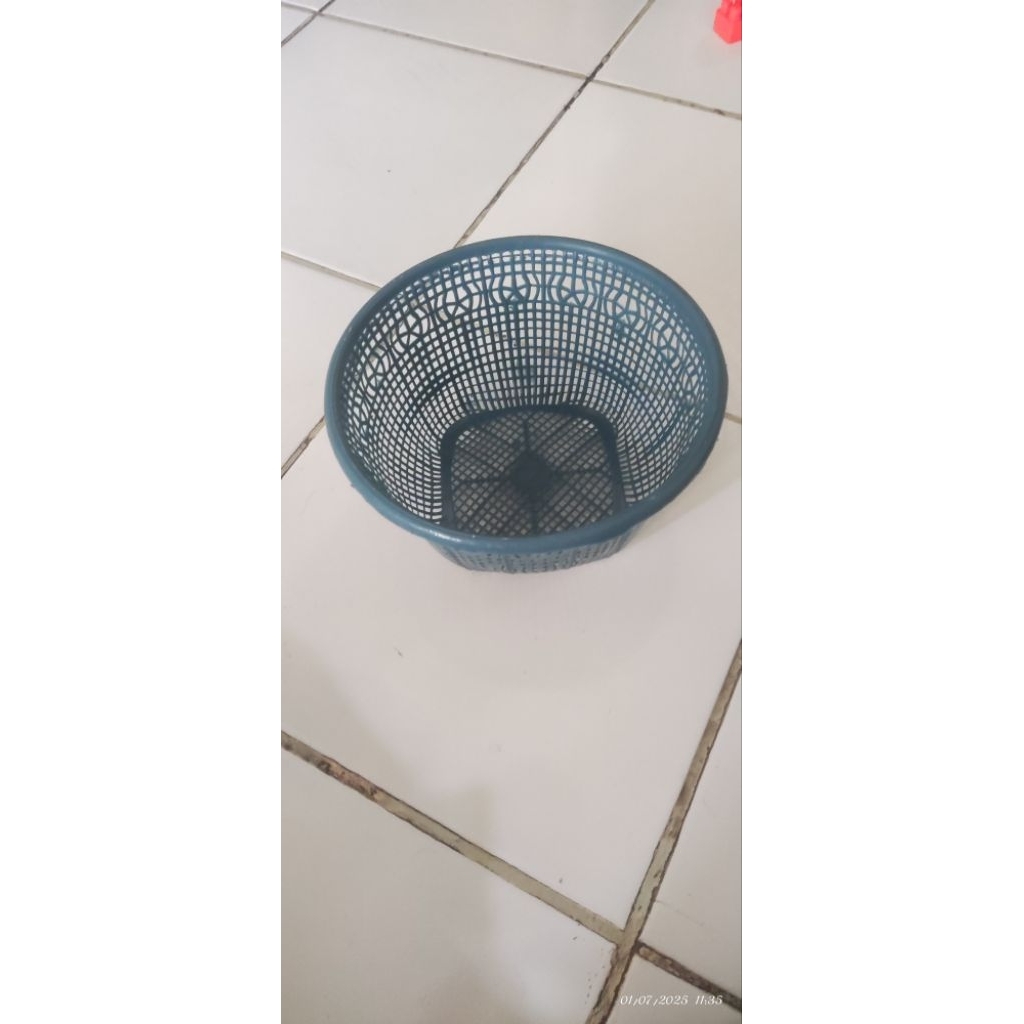 Besek plastik kecil per lsn/ bakul plastik / keranjang bulat / wadah makanan