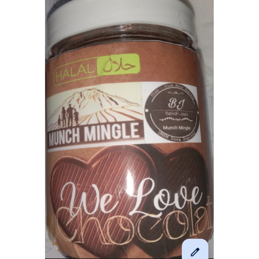 

coklat butir isi kacang /jar