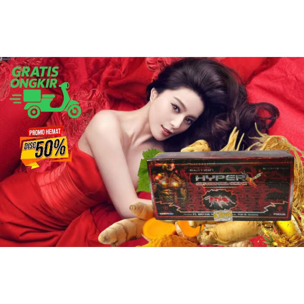 

hiperX kemasan Box isi 10 sachet kapsul tahan lama pria