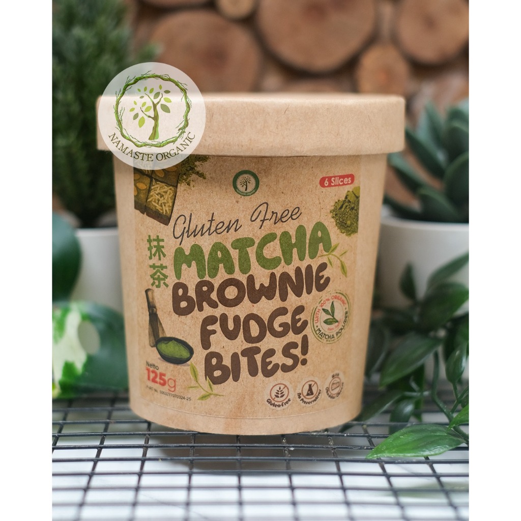 

MATCHA BROWNIE FUDGE BITES GLUTEN FREE 125GR - ISI 6 SLICES