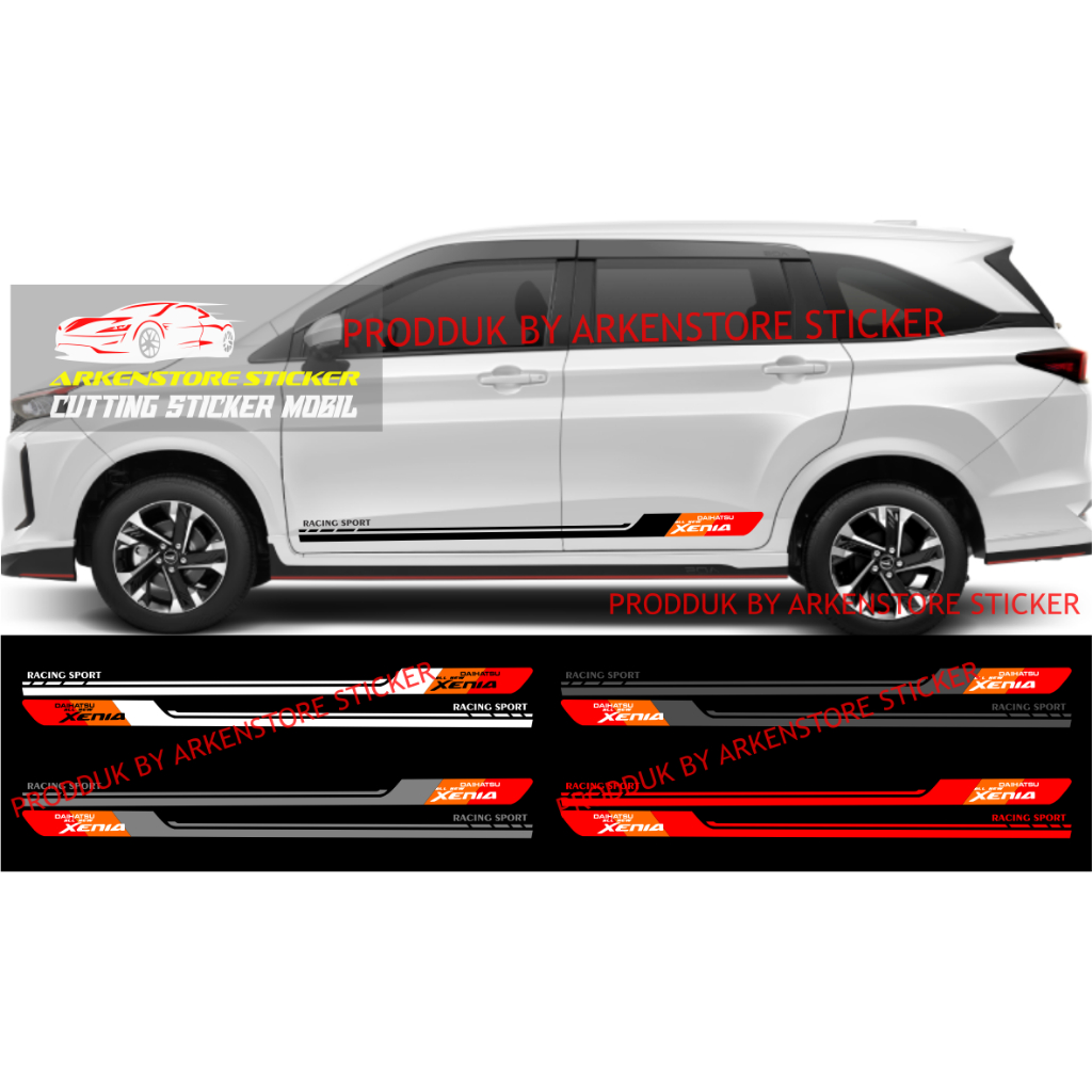 Stiker mobil daihatsu all new xenia cutting stiker sticker mobil all new xenia stiker terbaru