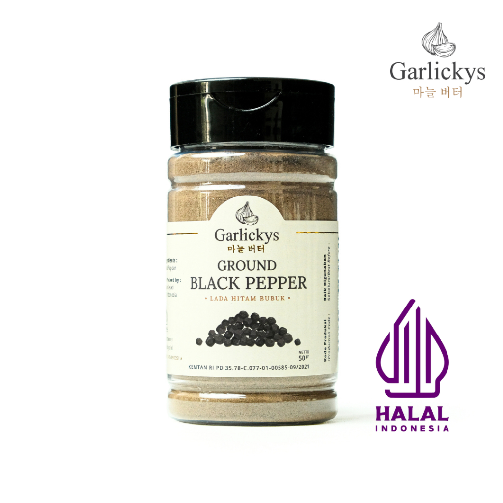 

LADA HITAM BUBUK / BUBUK LADA HITAM / MERICA MURNI / GARLICKYS BLACK PEPPER POWDER PREMIUM QUALITY