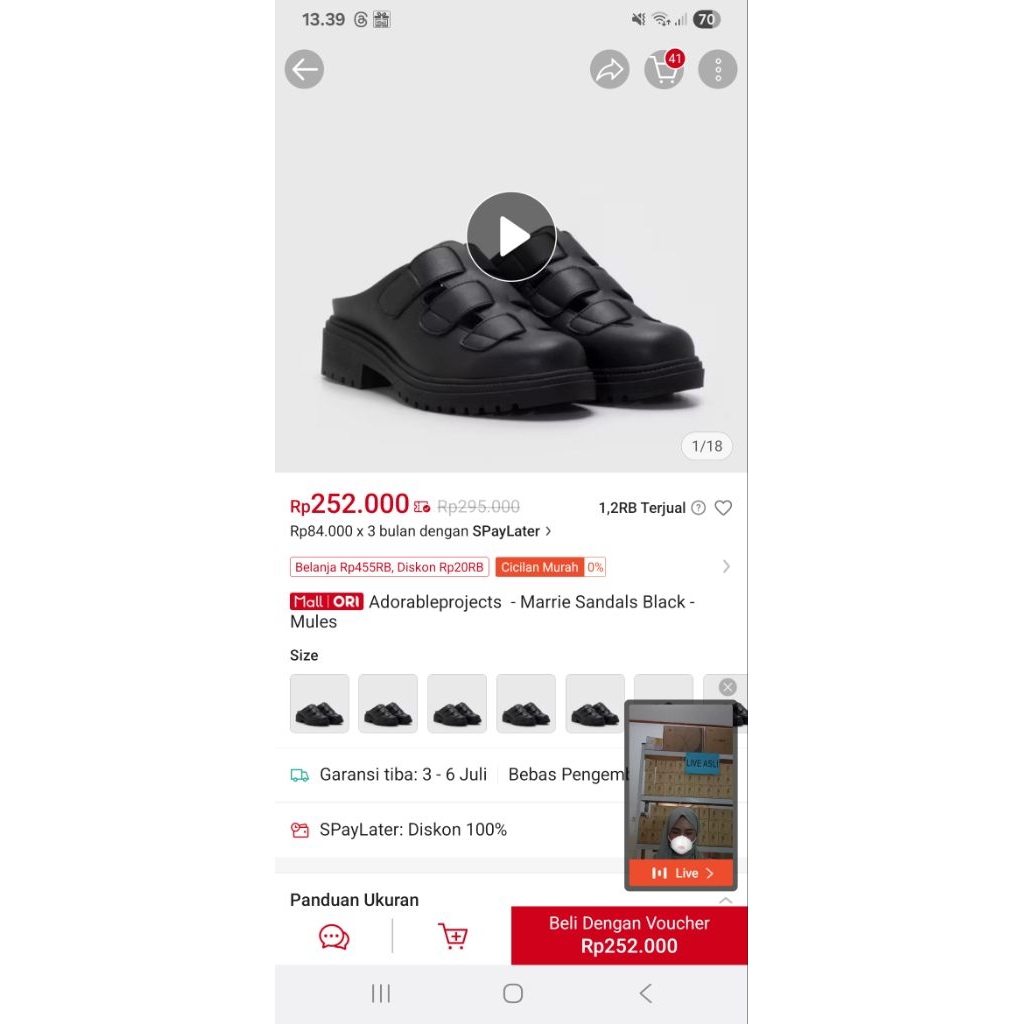 marrie sandal adorable Project size 40