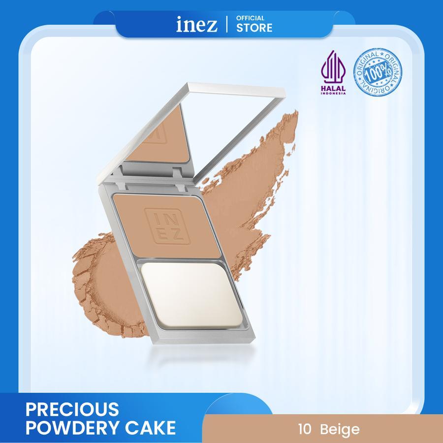 Bedak Kosmetik Precious Powdery Cake Inez Make Up Fashion Perempuan Bedak Padat Inez Makeup