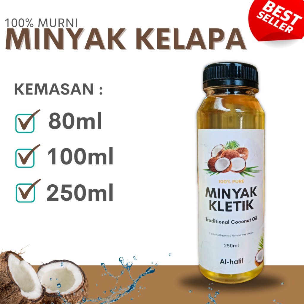 

minyak kletik kelapa asli 100%/minyak kletik