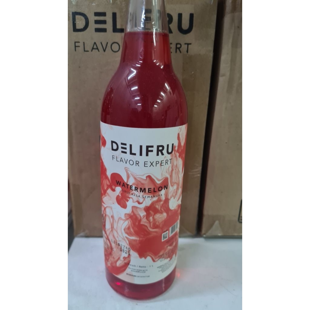 

syrup premium DELIFRU rasa WATERMELON 1LITER