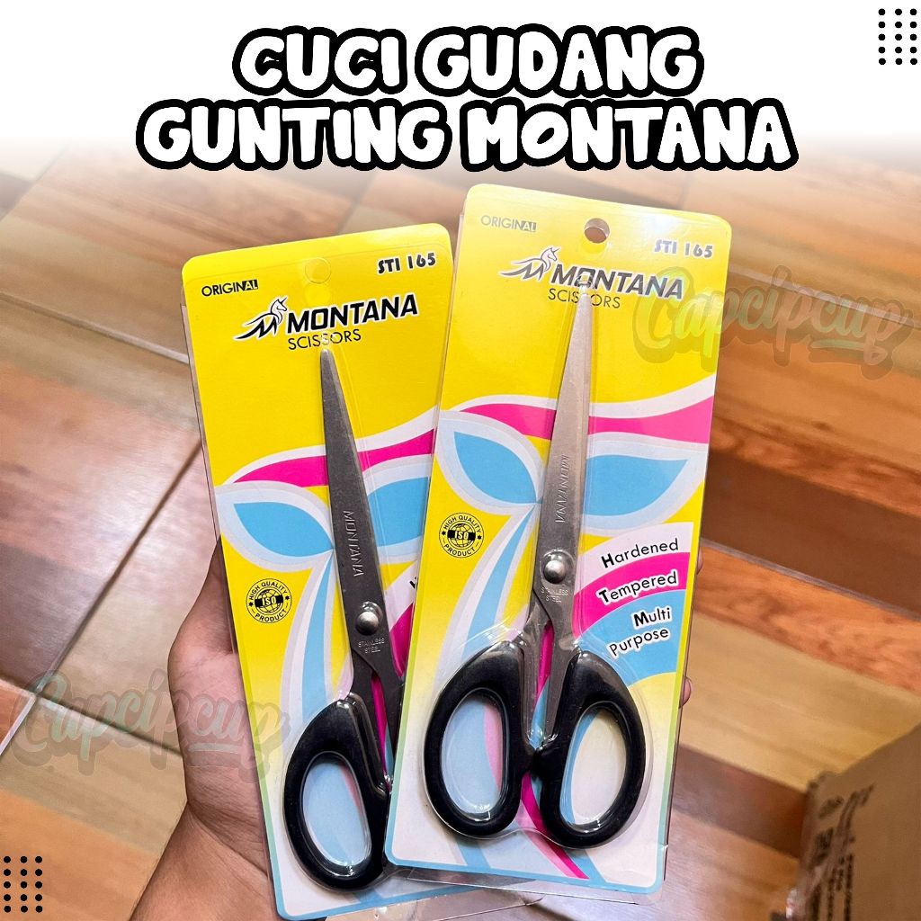 

Cuci Gudang Gunting Sedang Montana STi-165 Murah tajam Kondisi Baru Stock Lama CAPCIPCUP