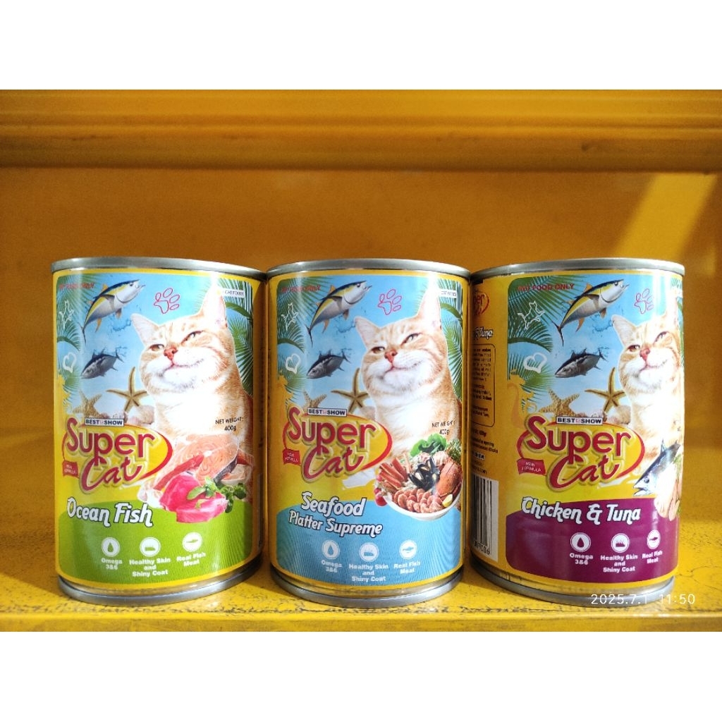 SUPER CAT ADULT WET FOOD KALENG 400G