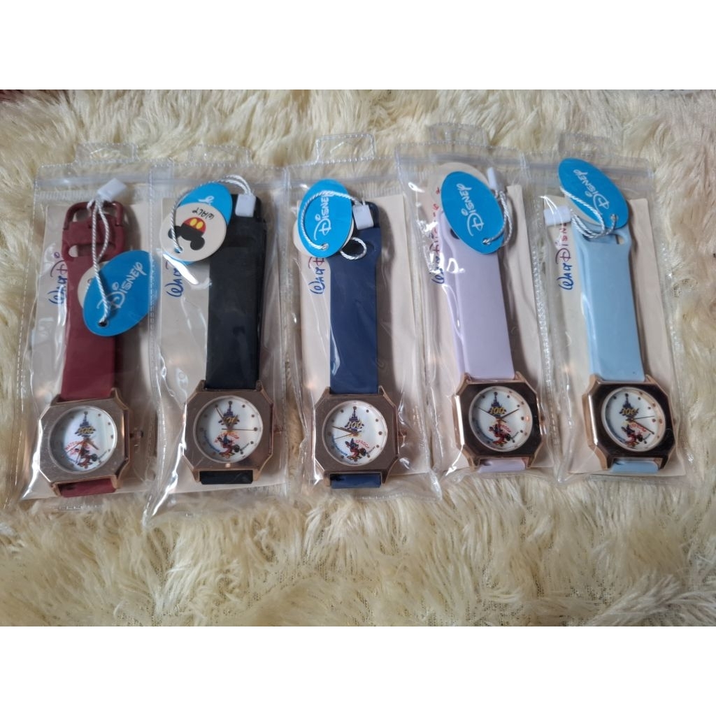 Jam Tangan Rubber MickeyMouse Disney Original