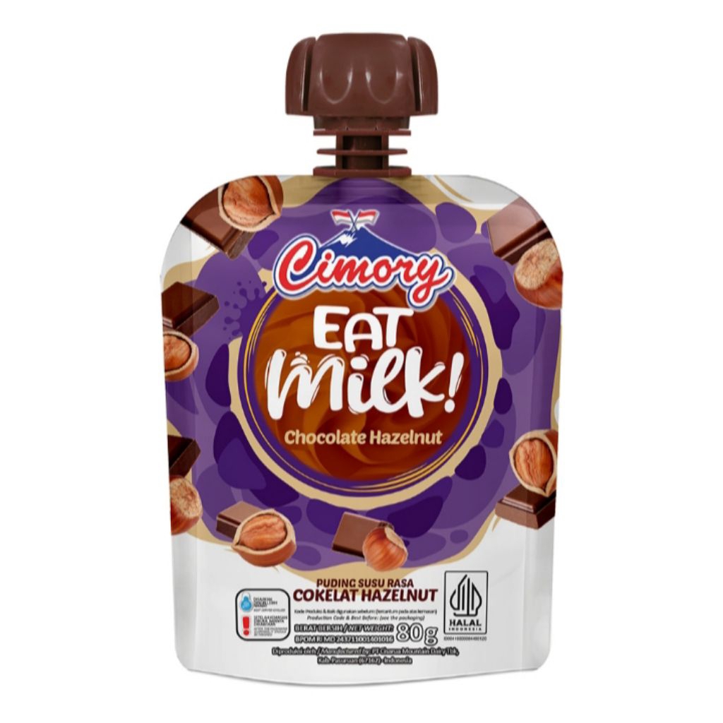 

Cimory Eat Milk Puding Susu Rasa Cokelat/Cokelat Hazelnut/Marie Susu 80 g