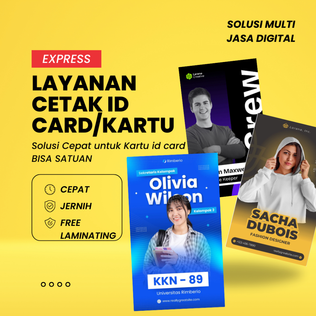 

CETAK ID CARD PREMIUM / MEMBER CARD / KARTU PARKIR / BAHAN PVC TEBAL 0,9 mm Standar