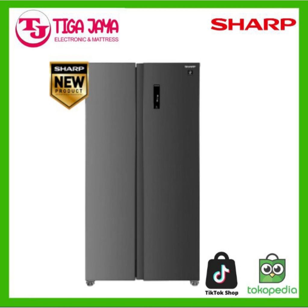 Kulkas Sharp SJ-IS70PMA-DS Side by Side Inverter 630L