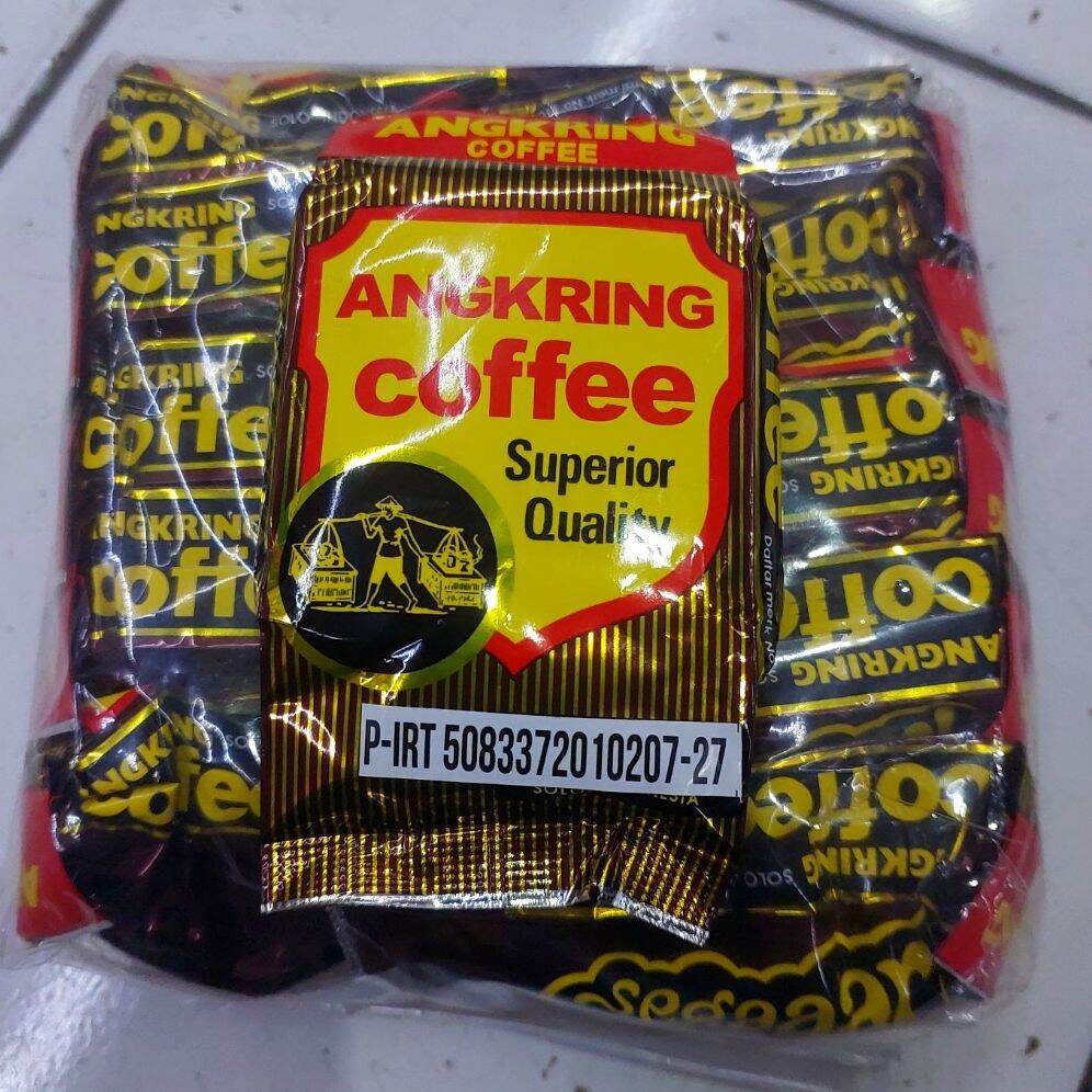 

KOPI BUBUK ANGKRING 100 GRAM (KEMASAN KECIL10 PCS)| ANGKRING COFFE 100 GRAM PACK