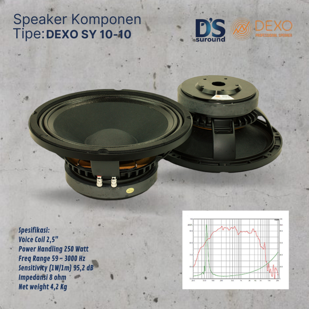 DEXO SPEAKER KOMPONEN DEXO SY 10-10
