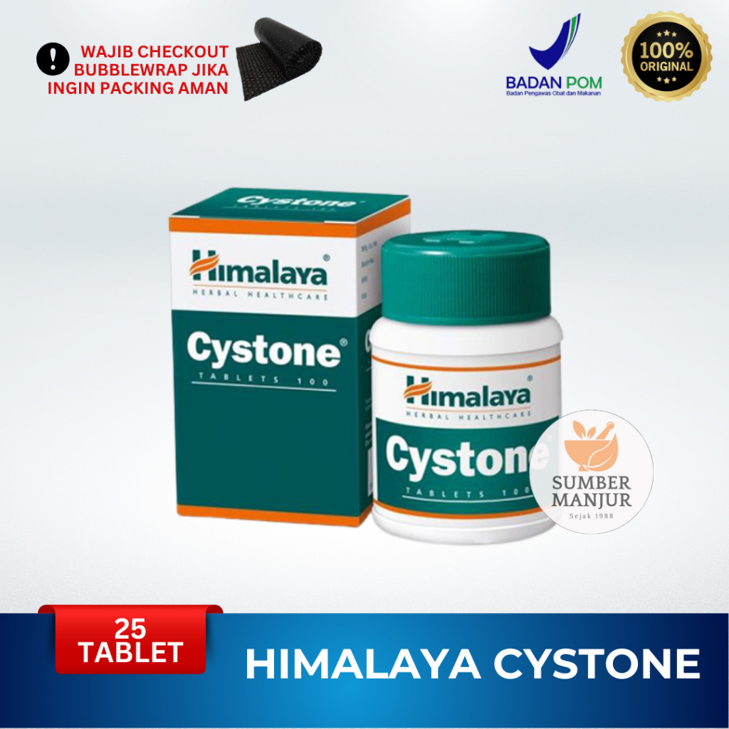 HIMALAYA CYSTONE 25 TABLET / OBAT PENGHANCUR DAN PENCEGAH BATU GINJAL 100% ORIGINAL