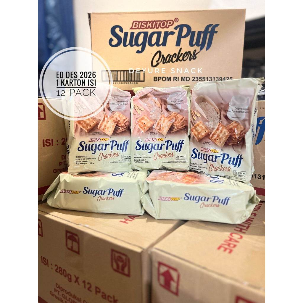 

Sugar Puff Biskitop 280 gr Dus isi 12 Snack Hajatan karton