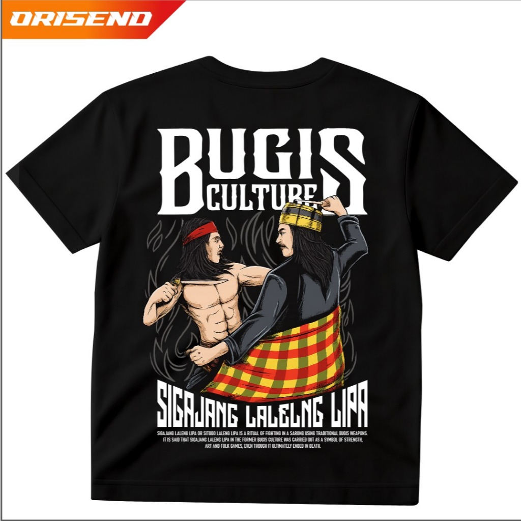 KAOS CUSTOM DESAIN BUGIS CULTURE