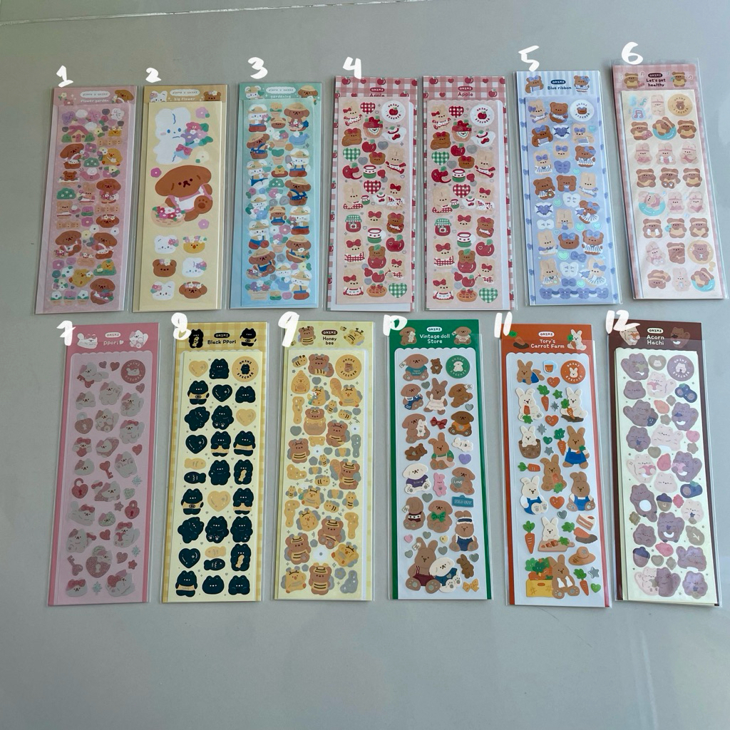

Okiki Diary Assorted Deco Sticker ORI