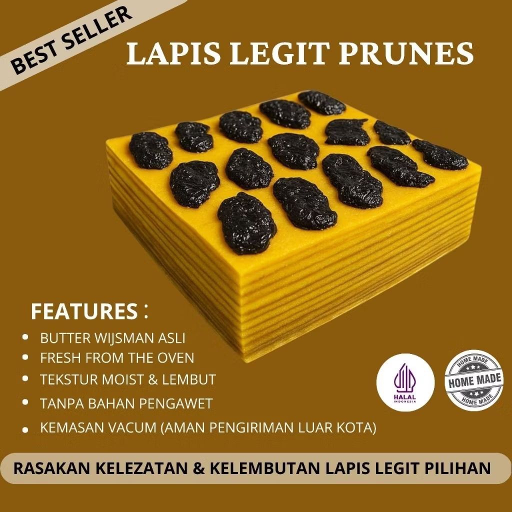 

LAPIS LEGIT PRUNES SPECIAL WIJSMAN 20x20 ENAK MOIST