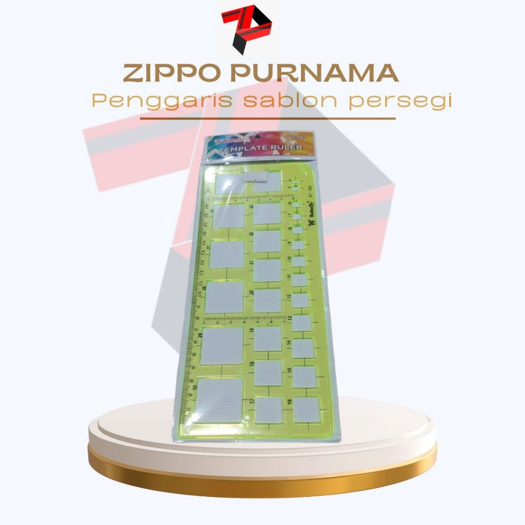 

Penggaris Sablon persegi/kotak BT-845