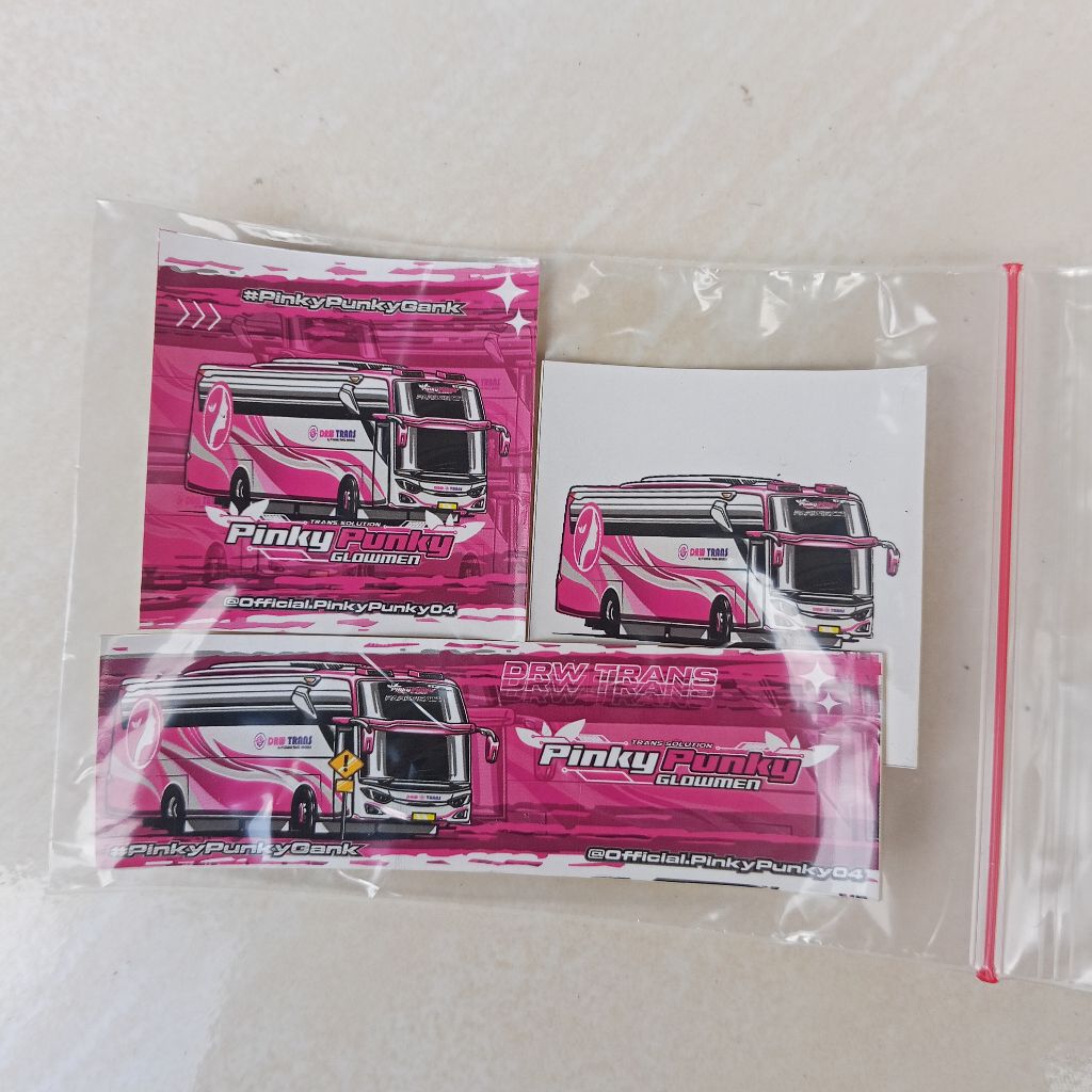 

stiker bus drw trans "pinky punky