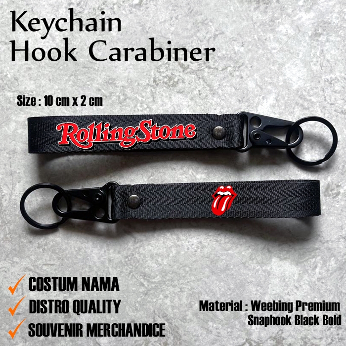 AKSESORIS ROLLING STONES - KEYCHAIN STONES - HOODIE BOXER ROLLING STONES - ALL ABOUT MICK JAGGER  - 