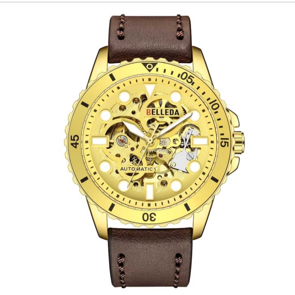 Jam Tangan Pria Belleda 9352 Automatic Fashion Anti Air 3 Atm Garansi Original Watches