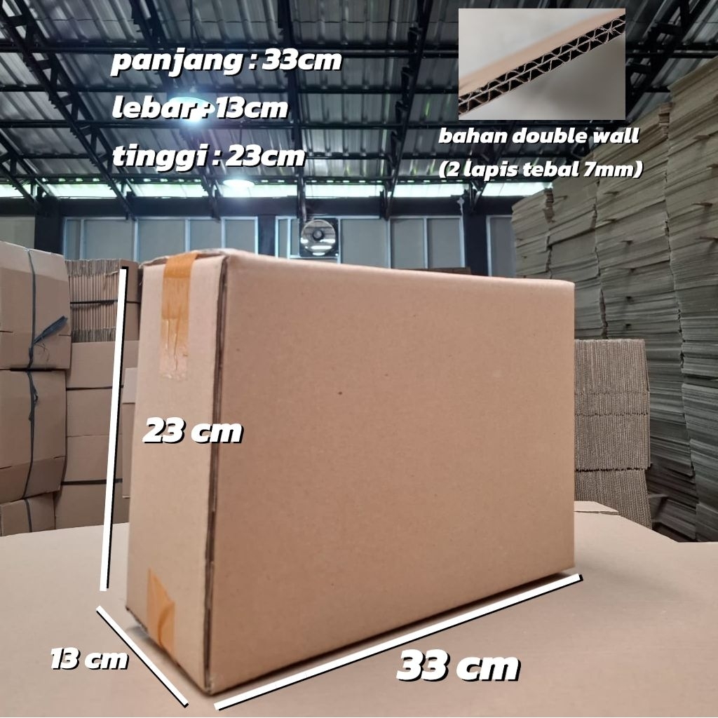 

Kardus Packing Polos Sedang, Box Kardus Packing dll 33x13x23 cm