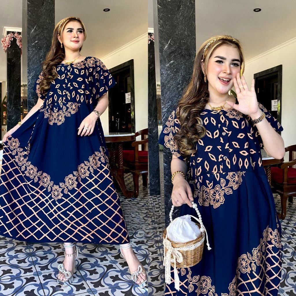 Daster Chibi Jumbo Terbaru | Dress Sunan Kekinian Baju Wanita Hamil Homedress Wanita