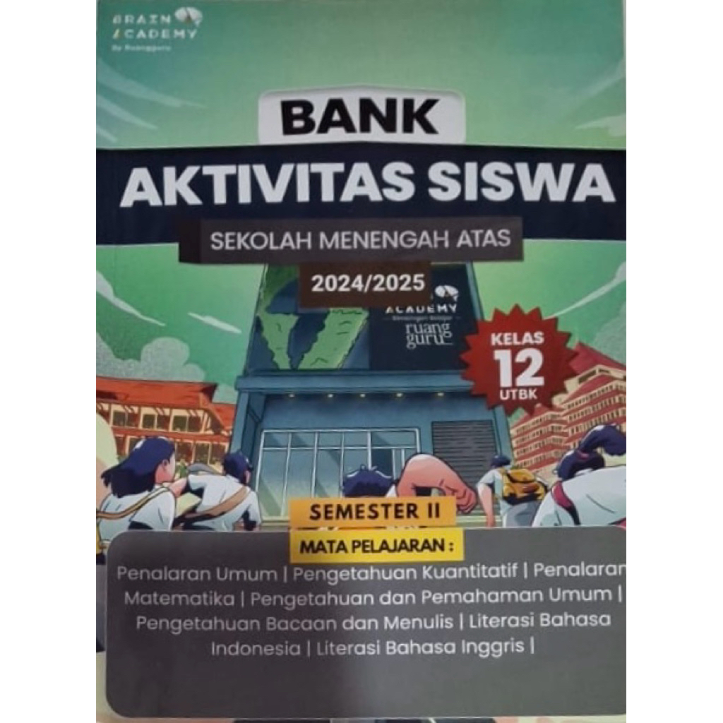 BUKU BANK AKTIVITAS SISWA BRAIN ACADEMY RUANGGURU