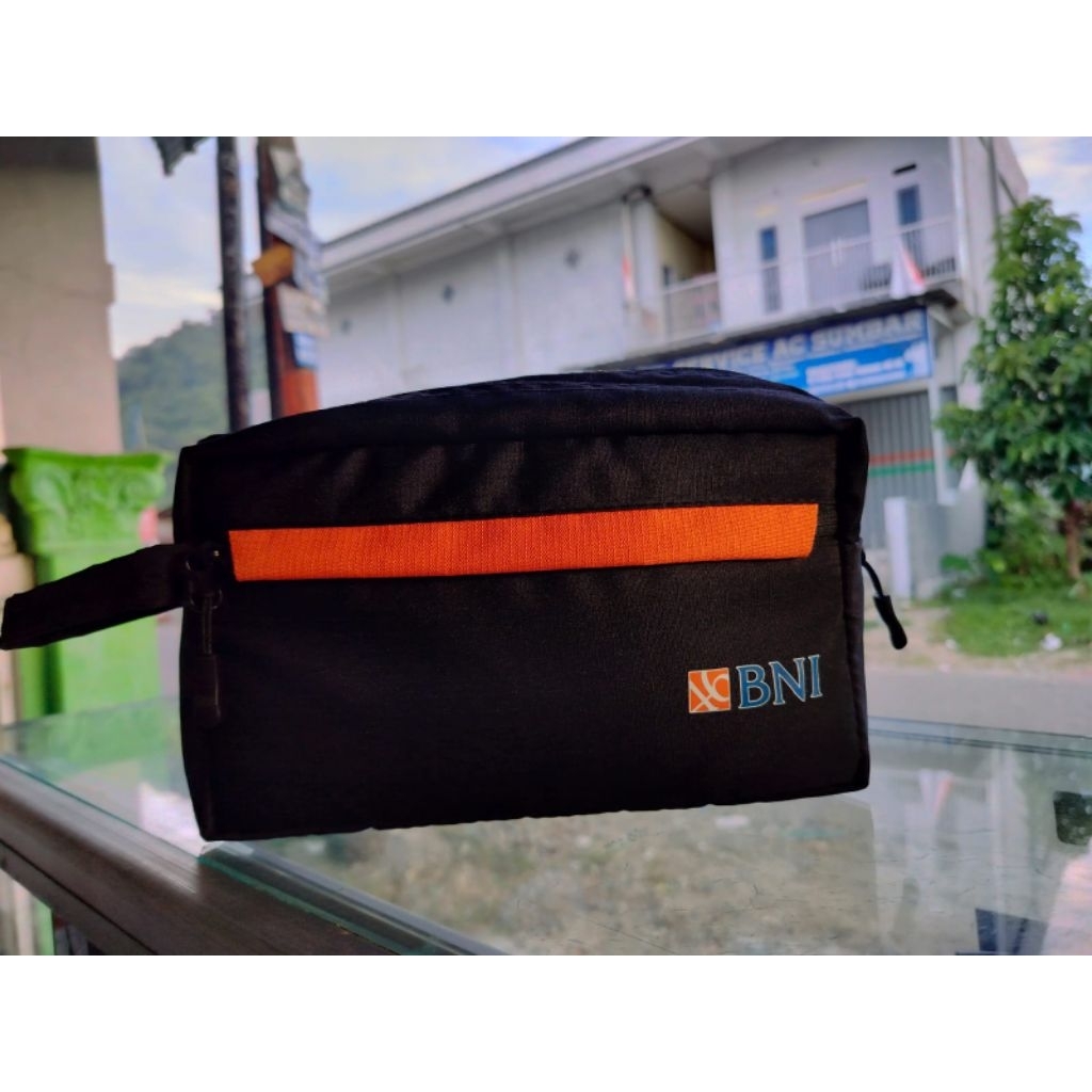 handbag logo bank BNI / handbag pria wanita / tas tangan bank