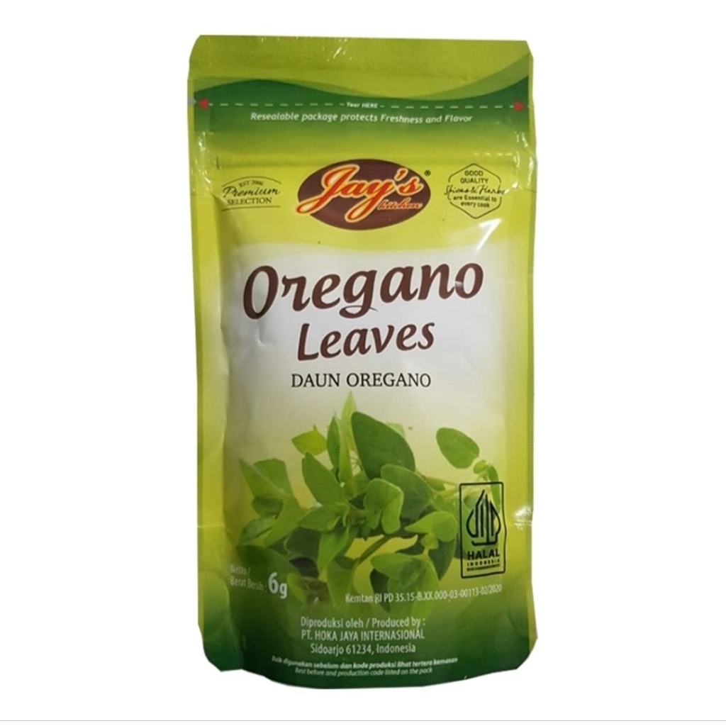 

Jay's Kitchen Oregano Leaves Daun Oregano 6 g