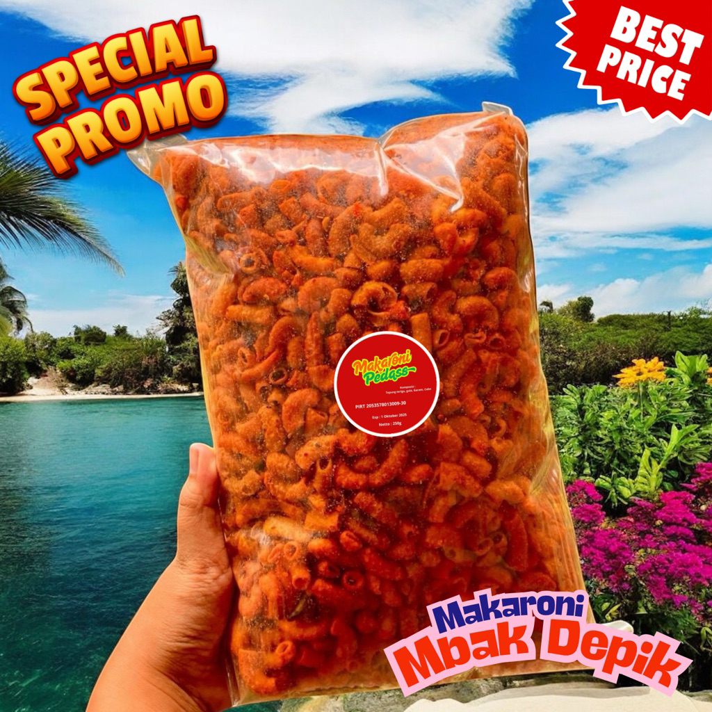 

Makaroni Ekstra Pedas 250gr – Cita Rasa Terbaik, Harga Aman
