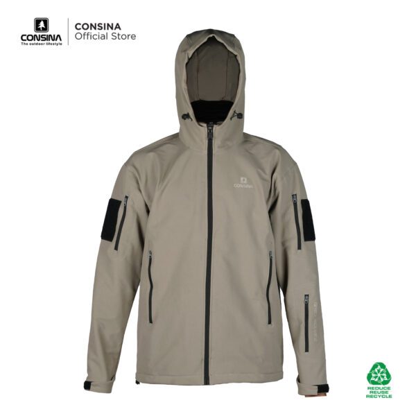 Consina Grey Wolves - Jaket Soft Shell | Outdoor Military Tactical Travelling Riding