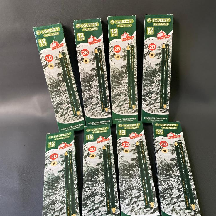 

Pensil 2B Murah / Pensil Kayu 2B Hijau Squeezy PK2B-SQ200 (1box 12 pcs)