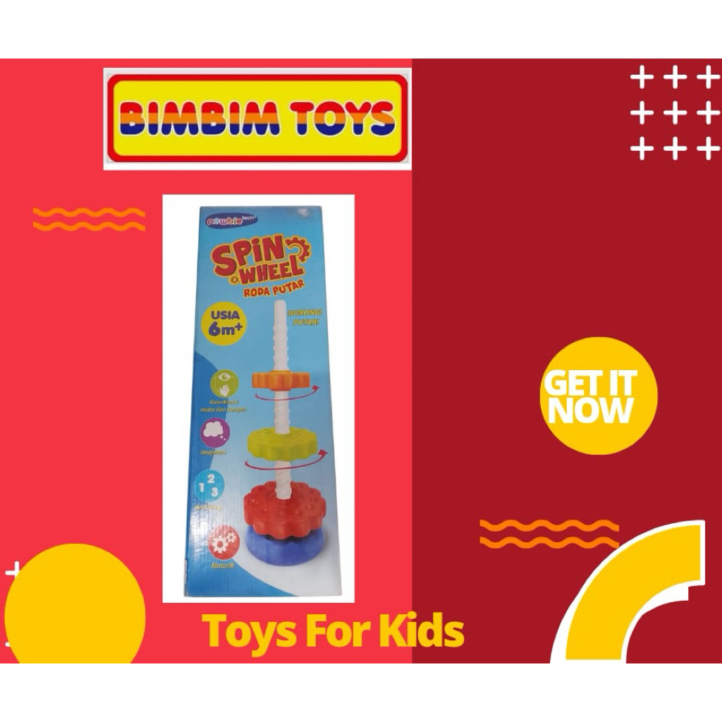 MAINAN SPIN WHEEL RODA PUTAR, MAINAN EDUKASI PUZZLE RODA, MAINAN ANAK MELATIH MOTORIK