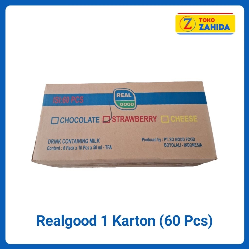 

Susu Bantal Realgood 1 Karton isi 60Pcs Rasa Strawberry