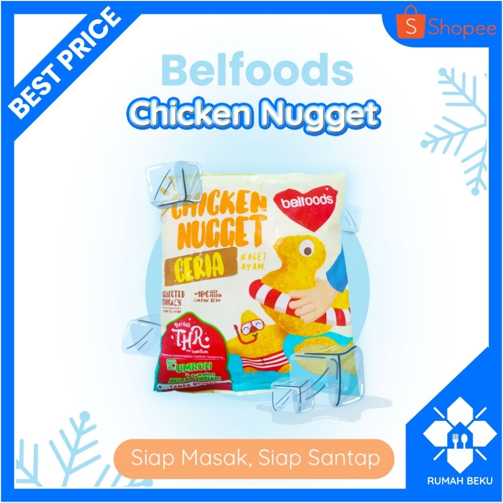 

Chicken Nugget Siap Goreng - Renyah & Gurih - 500gr | Rumah Beku