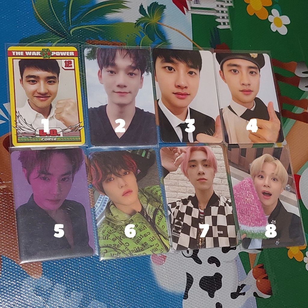 PHOTOCARD OFFICIAL D.O. KYUNGSOO SUHO CHENLE CHEN HENDERY JUNGWOO EXO NCT WAYV DICON POWER LOVE SHOT