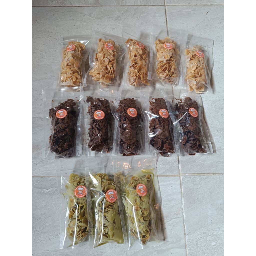 

keripik pisang coklat kemasan plastik pouch