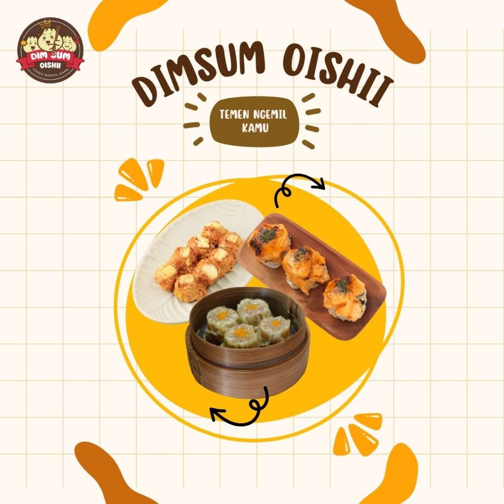 

FROZEN FOOD OISHII Dimsum Enak Halal Premium isi 10 pcs Plus Chili Oil/Saos Pedas